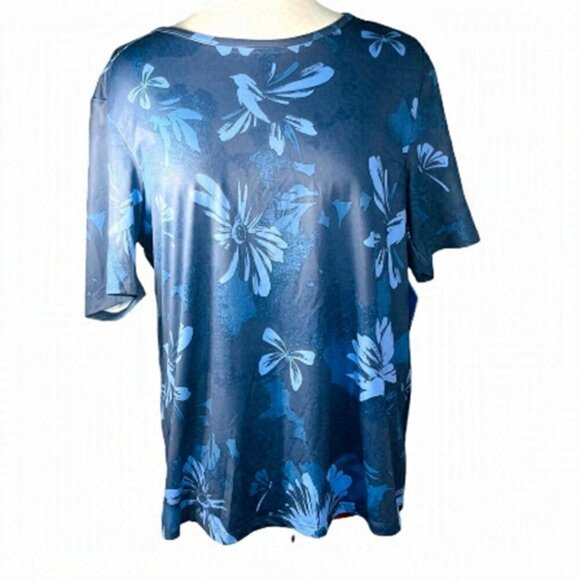 COLUMBIA Chill River short sleeve shirt back keyhole openings blue size S - Picture 1 of 14